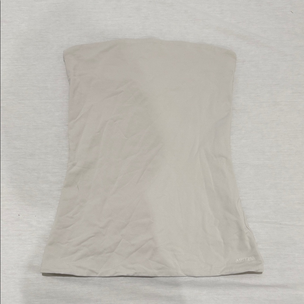 Aritzia Contour Strapless Tube in Light Taupe